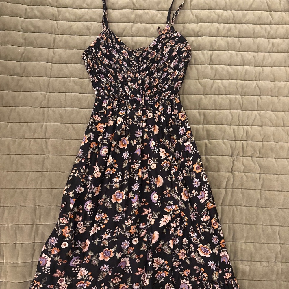 Angie Floral midi dress